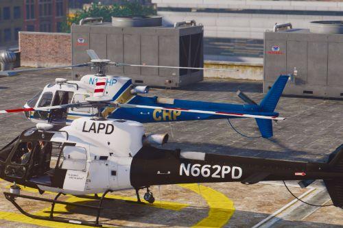 AS-350 Ecureuil (LAPD & CHP) [Add-On / Replace | Livery]
